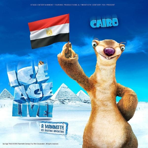 وزير السياحة يعلن عن إقامة عروض الجليد Ice Age Live 2016 في مصر لأول مرة