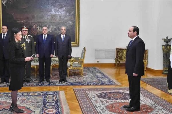 رانيا المشاط تؤدي اليمين الدستورية للمرة الثانية أمام الرئيس السيسي بعد تشكيل الحكومة