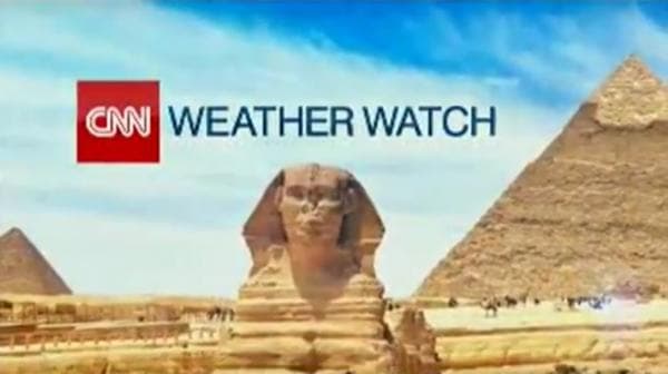 بالفيديو.. الترويج السياحي لمصر على CNN من خلال نشرتها الجوية