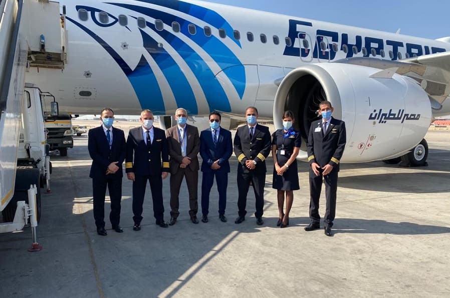 مصر للطيران تتسلم الطائرة الخامسة من طراز إيرباص A320neo الجديدة تزامنا مع عودة تشغيل الرحلات الدولية