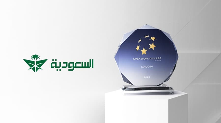 الخطوط السعودية تحصد جائزة "الأفضل في خدمات تجربة الضيوف" لعام 2025 من APEX