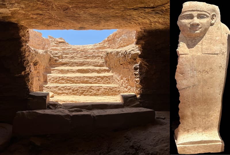 اكتشاف مقابر من العصر اليوناني والروماني بنقوش هيروغليفية في جبانة حول ضريح الأغاخان بأسوان