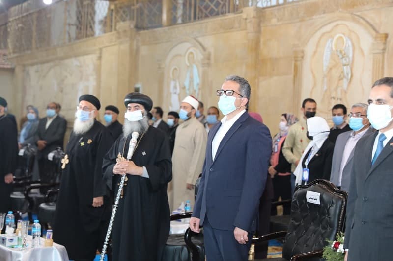 وزيرا السياحة والتنمية المحلية يفتتحان إحدى نقاط مسار العائلة المقدسة بالغربية