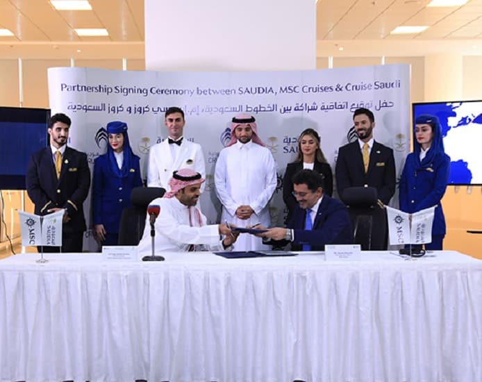 اتفاقية شراكة بين الخطوط السعودية و"MSC" كروز لنقل 20 ألف سائح من أمريكا وأوروبا