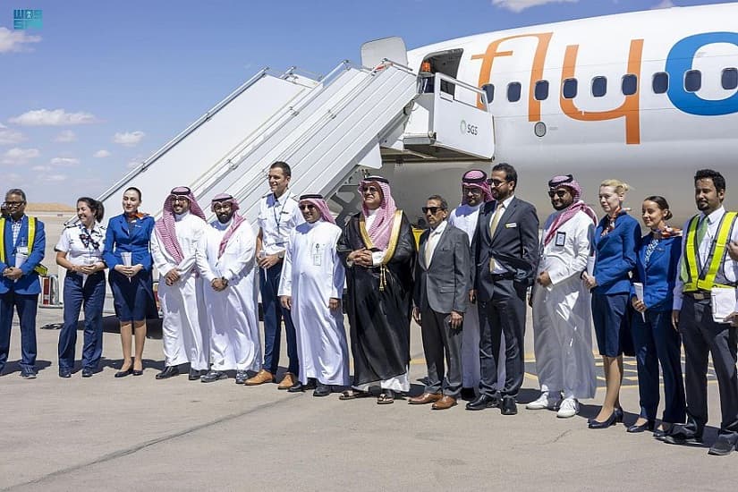 السعودية: مطار القيصومة يدشن أولى الرحلات الدولية من خلال طائرة فلاي دبي