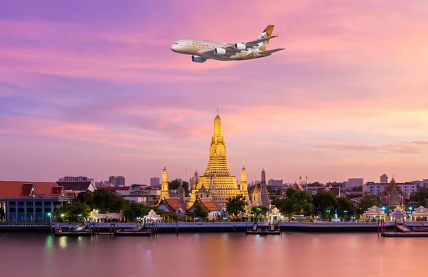 "الاتحاد للطيران" الإماراتية تخصص طائرة A380 لرحلات بانكوك بتايلاند بدءا من أكتوبر القادم
