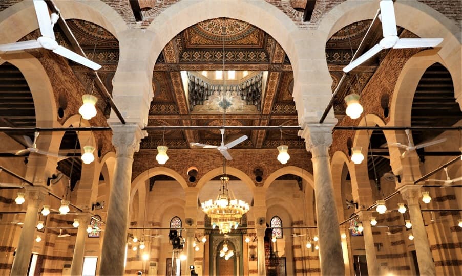 بالصور.. افتتاح مسجد الإمام الشافعي بعد ترميمه وإقامة شعائر صلاة الجمعة