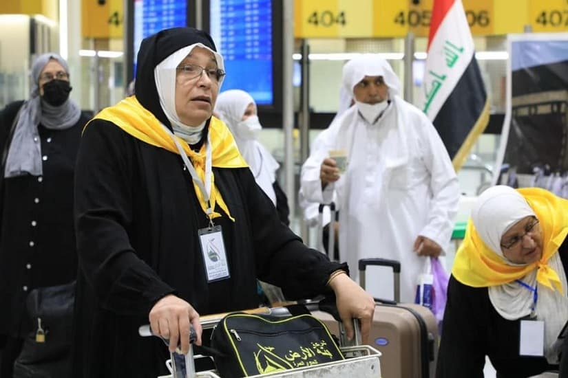 العراق تفتتح موسم عمرة 1443هـ بـ150 معتمرا على متن الخطوط العراقية اليوم