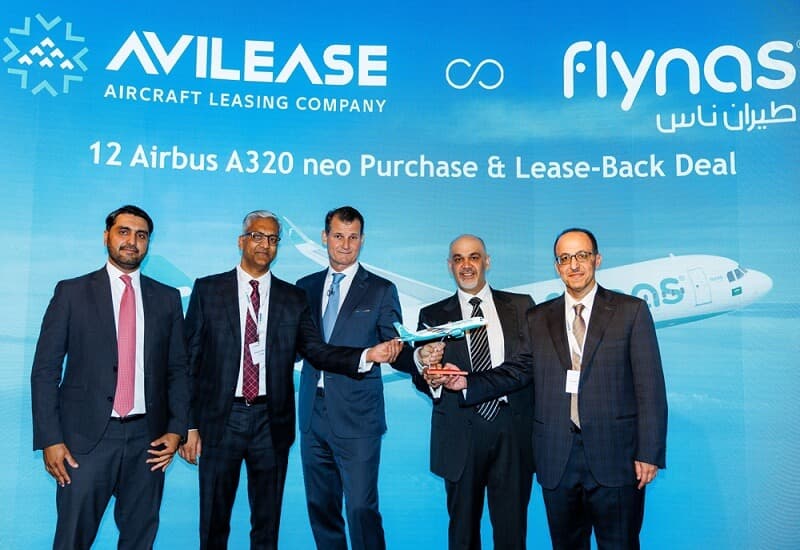 طيران ناس السعودية توقع اتفاقية مع Avilease لشراء وإعادة تأجير 12 طائرة إيرباص