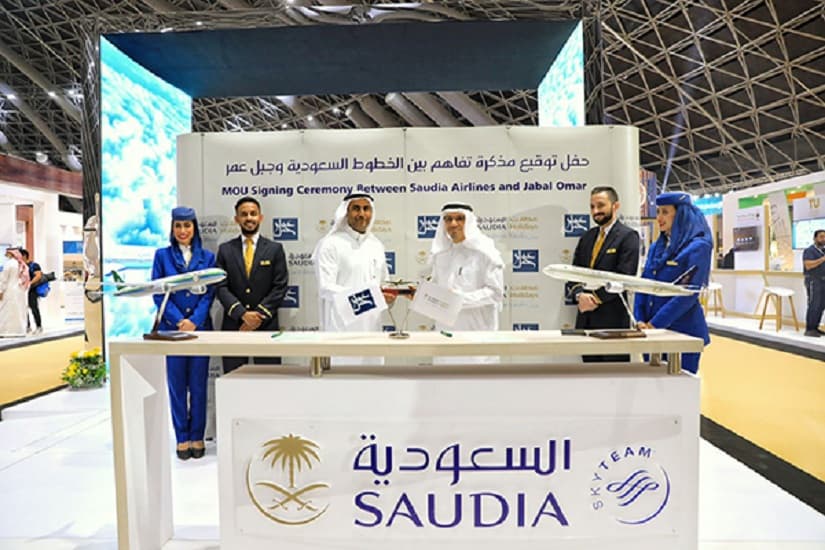 الخطوط السعودية و"جبل عمر" تبرمان اتفاقية شراكة لزيادة عدد المعتمرين والحجاج