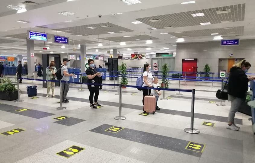 مطار الغردقة يستقبل أولى رحلات شركة إيركايرو قادمة من فرانكفورت بألمانيا