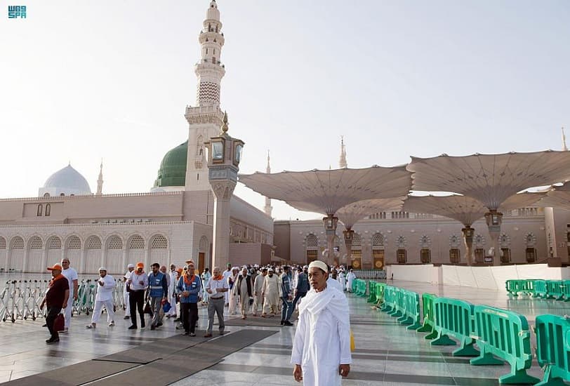 المدينة المنورة استقبلت 585 ألف حاج بموسم الحج 1444هـ حتى أمس الأربعاء 15 يونيو
