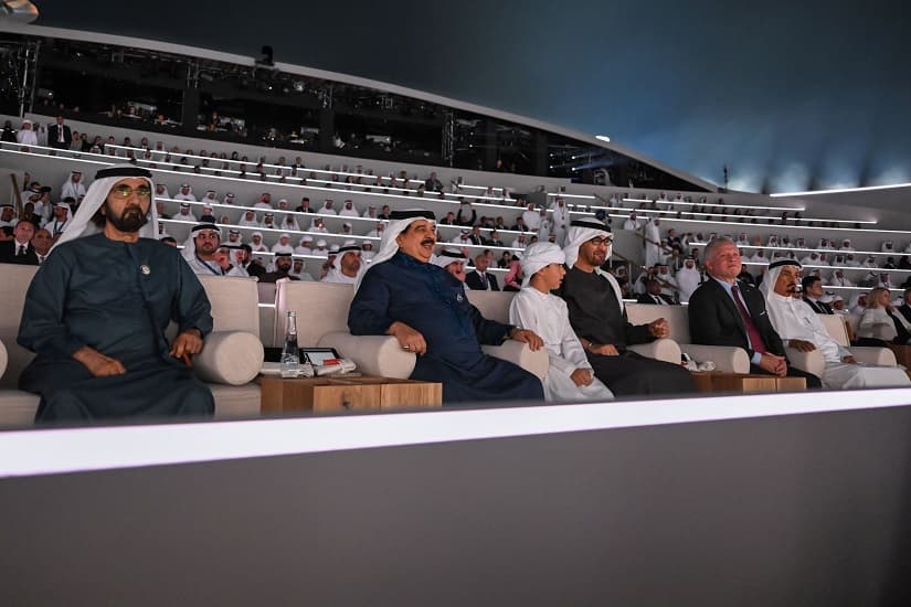 محمد بن زايد ومحمد بن راشد وضيوف "COP 28" يحتفلون بعيد اليوم الوطني للإمارات الـ52