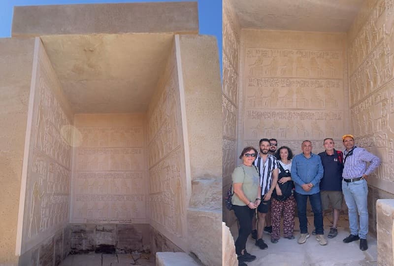 الآثار: إعادة تركيب مستنسخ طبق الأصل من قائمة ملوك الكرنك بمعبد الآخ منو بمعابد الكرنك