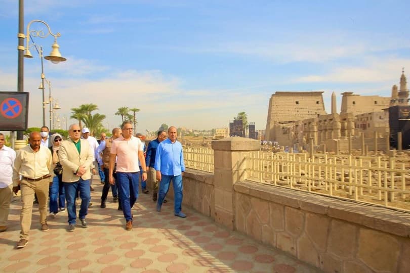 وزير الآثار يتابع أعمال التطوير بالأقصر تمهيدا لاحتفالية الترويج السياحي للمحافظة خلال أسابيع