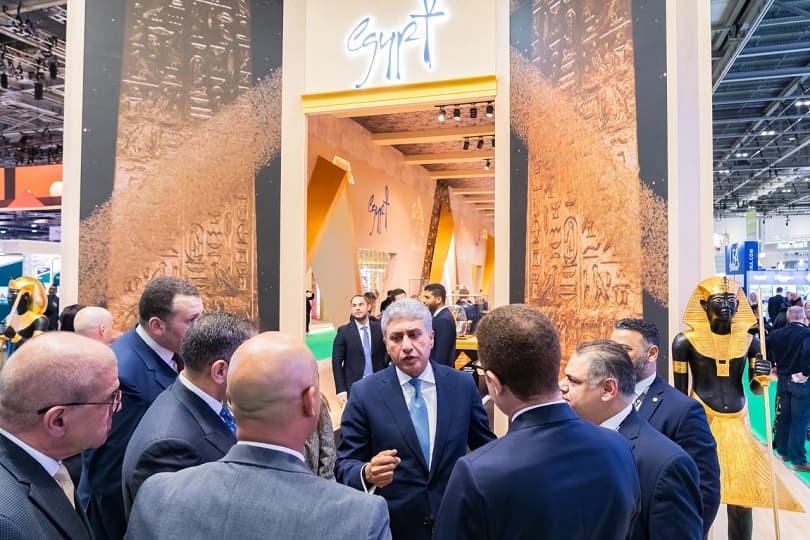 وزير السياحة والآثار يفتتح الجناح المصري في بورصة لندن السياحية "WTM 2025"