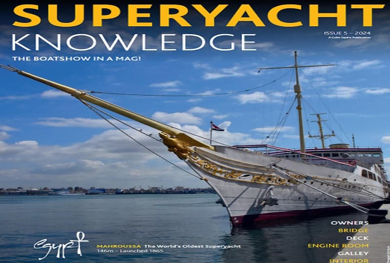 مجلة SuperYacht knowledge البريطانية تبرز سياحة اليخوت في مصر.. يخت "المحروسة" بطل الغلاف