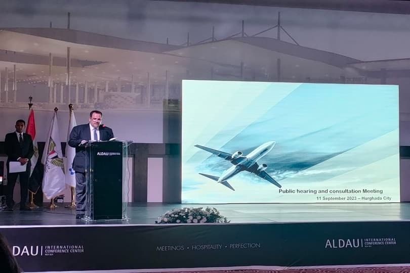 رئيس المصرية للمطارات: دراسة إنشاء مبنى ركاب جديد بمطار الغردقة صديق للبيئة بطاقة 7 ملايين راكب سنويا