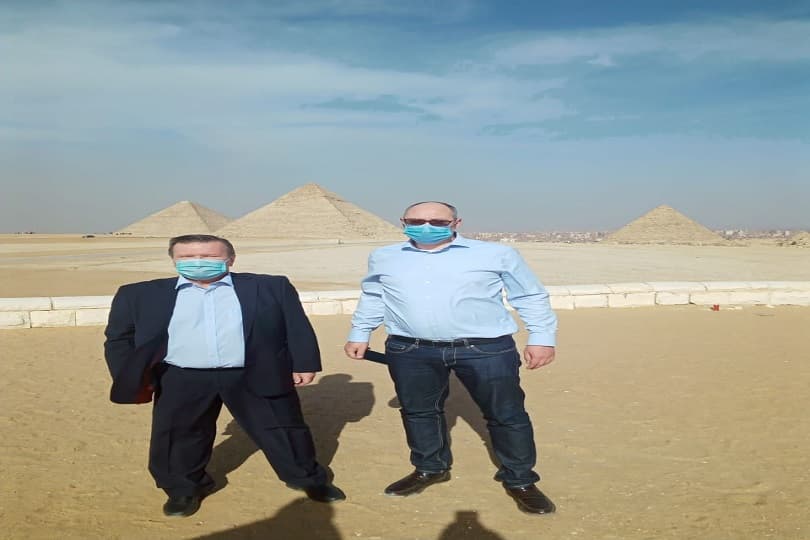 سفير ونائب وزير خارجية أوكرانيا يزوران الأهرامات: مبهوران بالحضارة المصرية