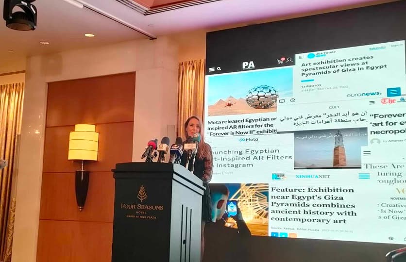 "آرت دي إيجيبت" تكشف تفاصيل انطلاق النسخة الثالثة من معرض "الأبد هو الآن" أمام الأهرامات