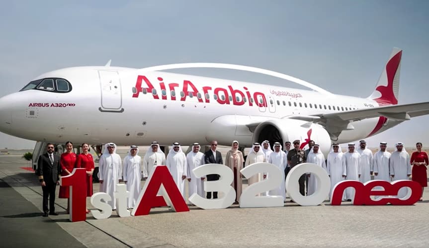 "العربية للطيران" الإماراتية تتسلم أولى طائراتها من طراز إيرباص A320neo