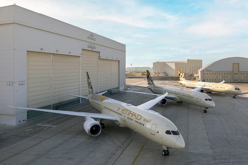الاتحاد للطيران الإماراتية تضيف 3 طائرات جديدة طراز بوينج B787-9 دريملاينر إلى أسطولها