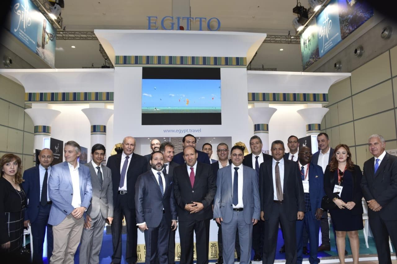 افتتاح الجناح المصري بالمعرض السياحي الدولي في مدينة ريميني الإيطالية