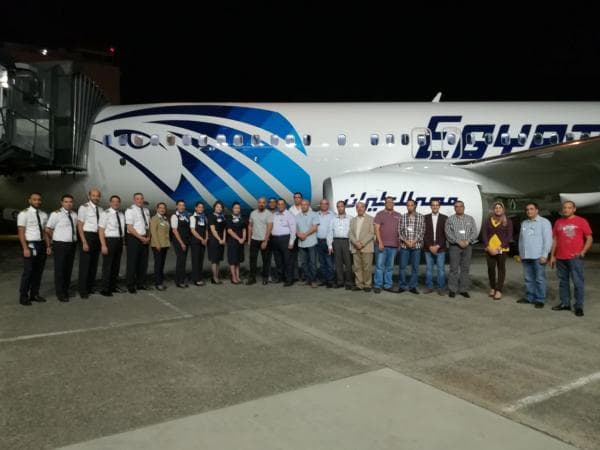 الطائرة السابعة الجديدة من طراز B737-800NG تنضم لأسطول مصر للطيران