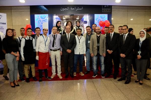 بالصور.. المصري يفتتح أحدث استراحات مصر للطيران بمطار القاهرة الدولي