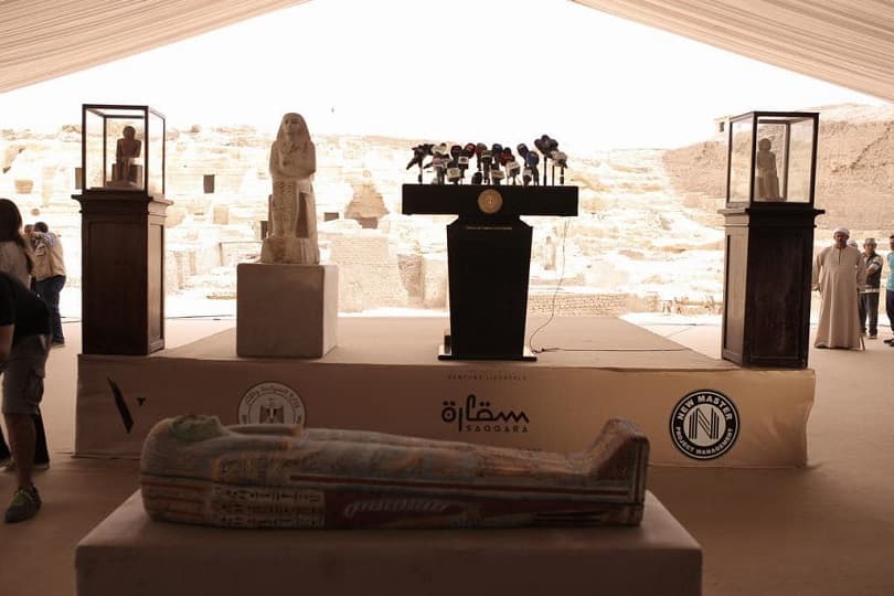 الكشف عن أكبر وأكمل ورشتين للتحنيط آدمية وحيوانية بمنطقة سقارة الأثرية.. بالصور