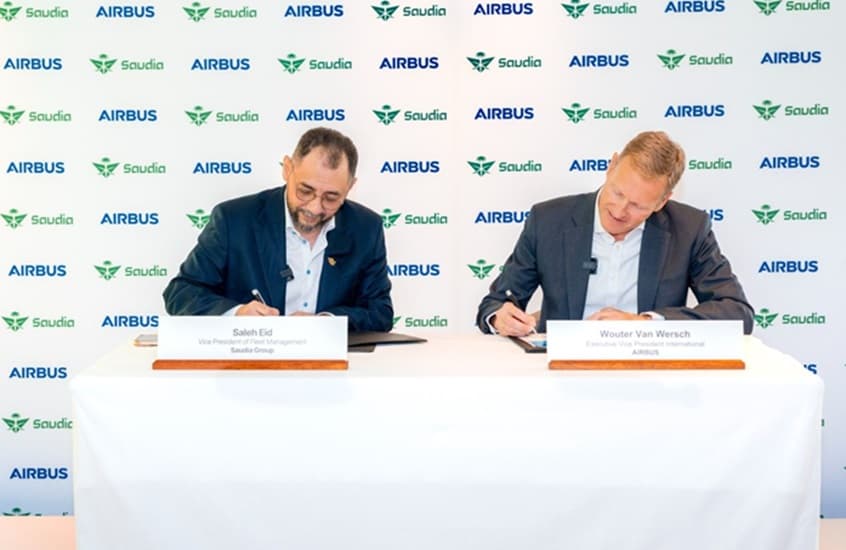 الخطوط السعودية تتسلم أول طائرة إيرباص A321XLR في الشرق الأوسط وأفريقيا