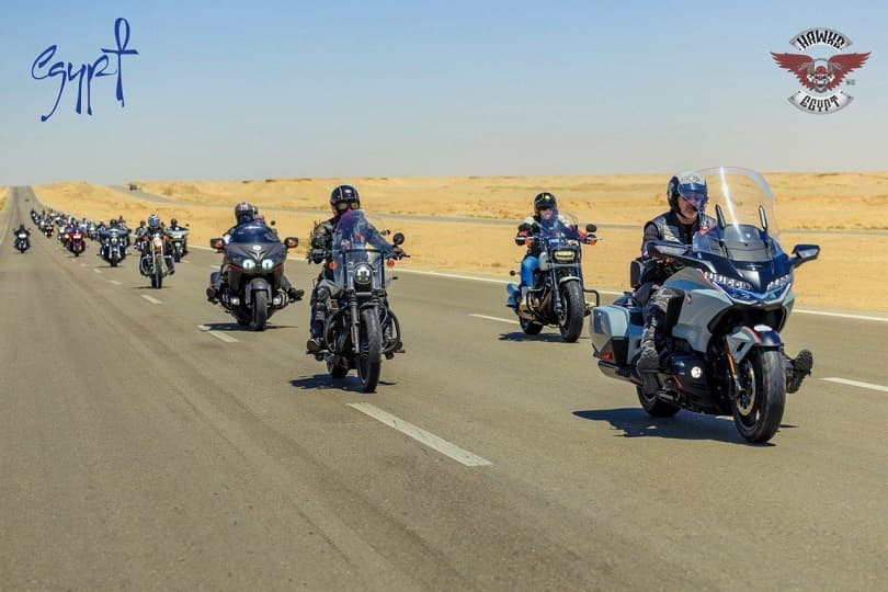 رحلة بالدراجات النارية إلى جنوب سيناء تحت شعار "حلوة يا بلدي".. تضم 60 مشاركا من 4 دول