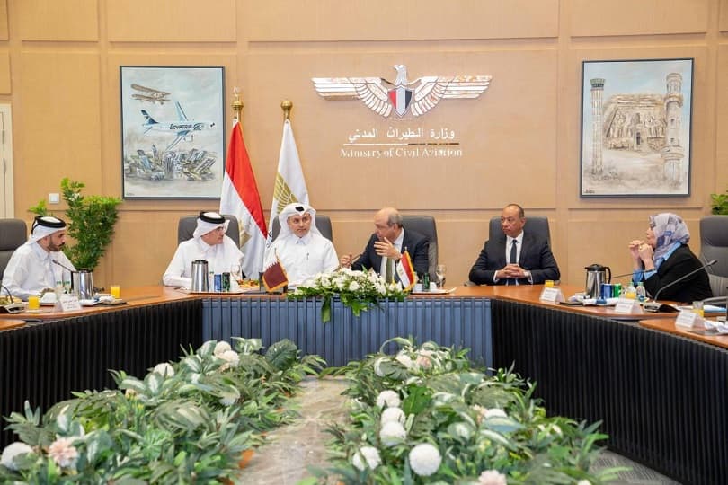 مصر وقطر تعلنان عن مشروع مشترك لتطوير المسارات الجوية ورفع كفاءة التشغيل
