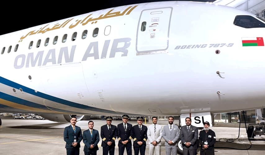 "الطيران العماني" تتسلم طائرتها الـ9 من طراز بوينج B787-9 دريملاينر