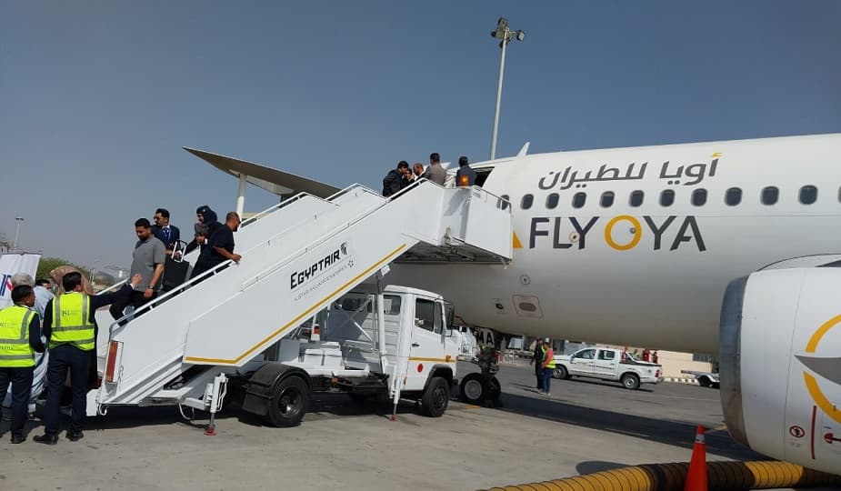 مطار برج العرب بالإسكندرية يستقبل أولى رحلات شركة طيران "أويا" الليبية