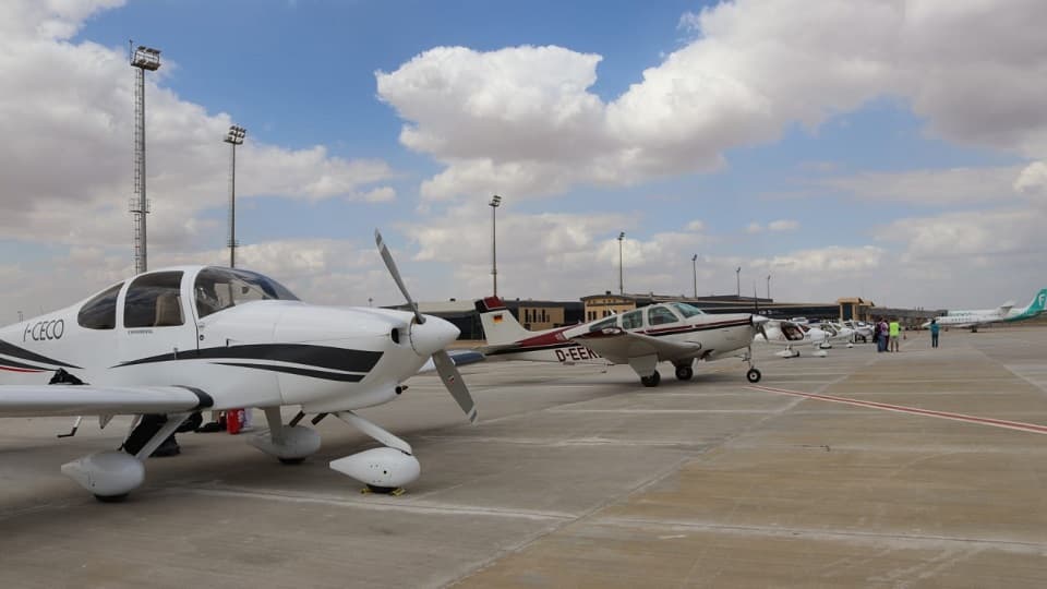 انطلاق رالي "Fly In Egypt 2025" من مطار سفنكس بمشاركة 13 دولة لتعزيز السياحة الرياضية الجوية