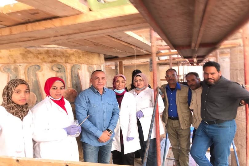 المجلس الأعلى للآثار: تنظيف 37 عمودا من صالة أعمدة معابد الكرنك بالأقصر