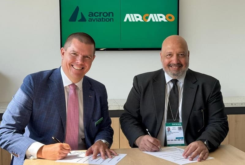 إير كايرو تطور برامج سلامة الطيران بشراكة استراتيجية مع Acron Aviation بمعرض باريس الدولي