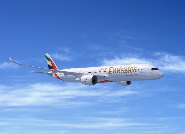 طيران الإمارات تجهز 50 طائرة A350 بخدمات إنترنت عالي السرعة ونطاق عريض في 2024