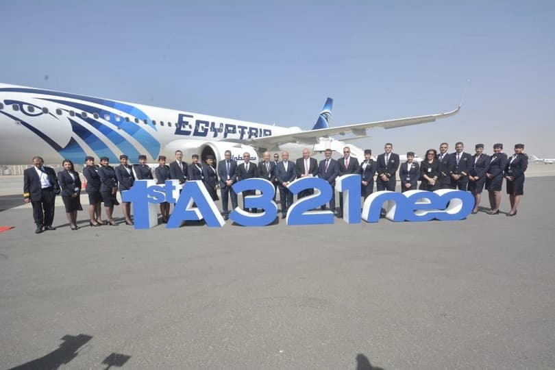 وزير الطيران يشهد مراسم تسليم أولى طائرات مصر للطيران من طراز إيرباص A321neo