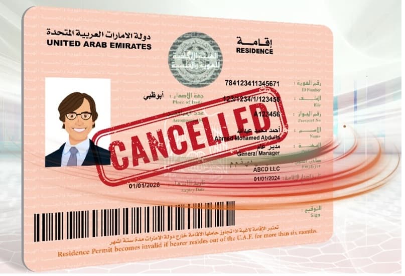 تعرف على خطوات إلغاء تصريح الإقامة إلكترونيا في الإمارات