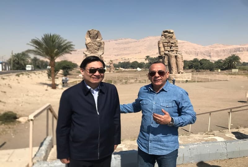 وزير الثقافة والسياحة الصيني يزور المواقع الأثرية بمحافظة الأقصر.. (صور)