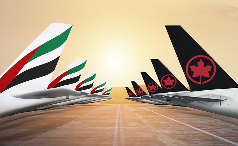 طيران الإمارات: تفعيل الرمز المشترك مع "إير كندا" في 46 سوقا.. وتوافر التذاكر بدءا من ديسمبر