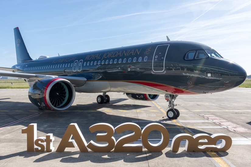 "Avolon" لتأجير الطائرات تسلم الخطوط الملكية الأردنية أول طائرة إيرباص A320neo