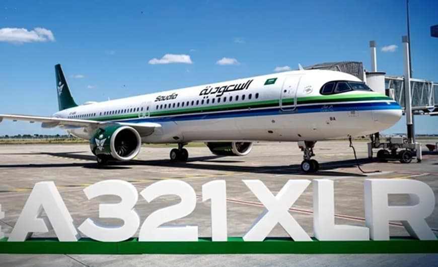 الخطوط السعودية و"نيو للفضاء" تفعلان إنترنت عالي السرعة على طائرات إيرباص A321XLR