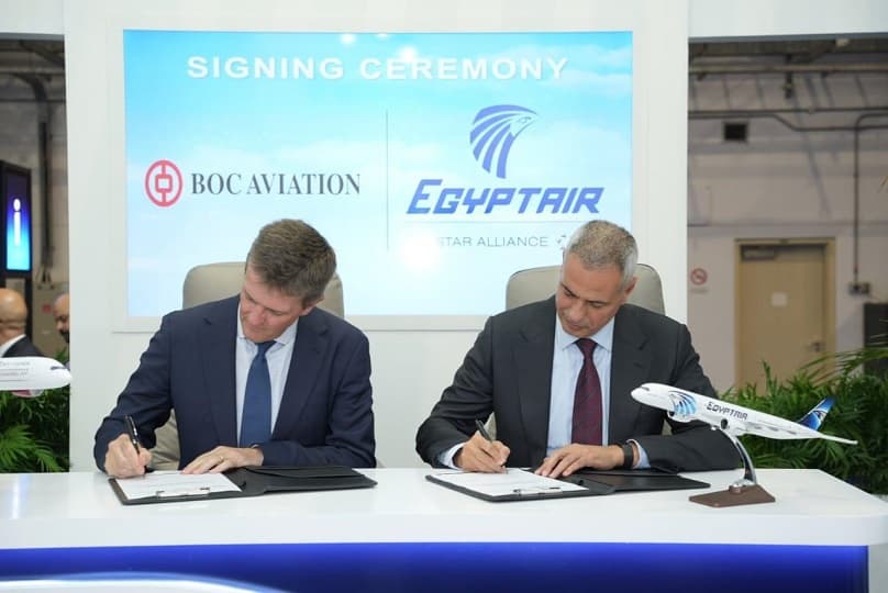 مصر للطيران توقع اتفاقية بيع وإعادة استئجار 3 طائرات إيرباص A350-900 مع "BOC Aviation"