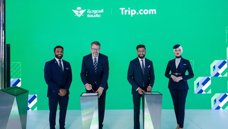 الخطوط السعودية و"Trip.com" تتعاونان لتعزيز السفر الفاخر وتوسيع بيع الرحلات إلكترونيا