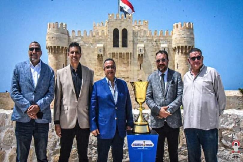 قلعة قايتباي بالإسكندرية تستقبل النسخة الأصلية من كأس العالم لكرة السلة 2023