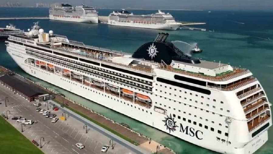 ميناء الدوحة يستقبل ثالث فنادق "MSC Cruises" العائمة لإقامة مشجعي كأس العالم FIFA قطر 2022