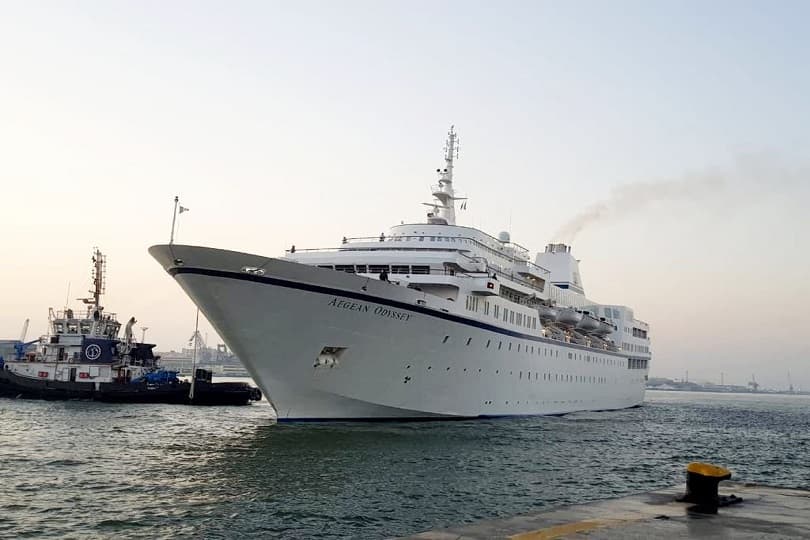 ميناء بورسعيد السياحي يستقبل الرحلة الثانية للسفينة AEGEAN ODYSSEY وعلى متنها 364 سائحا